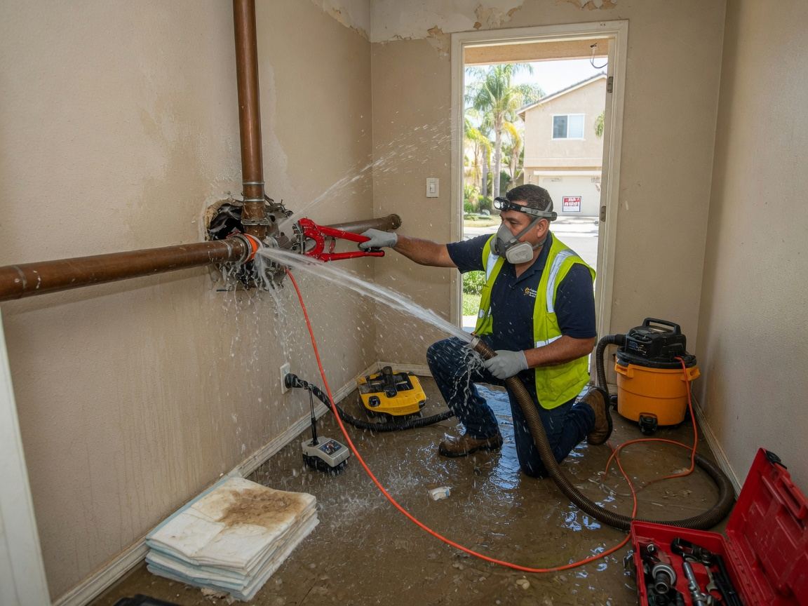 water damage restoration in Beaumont